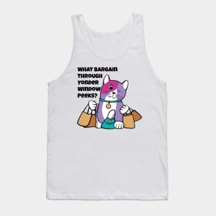 Shakespeare Shopping Cat Tank Top